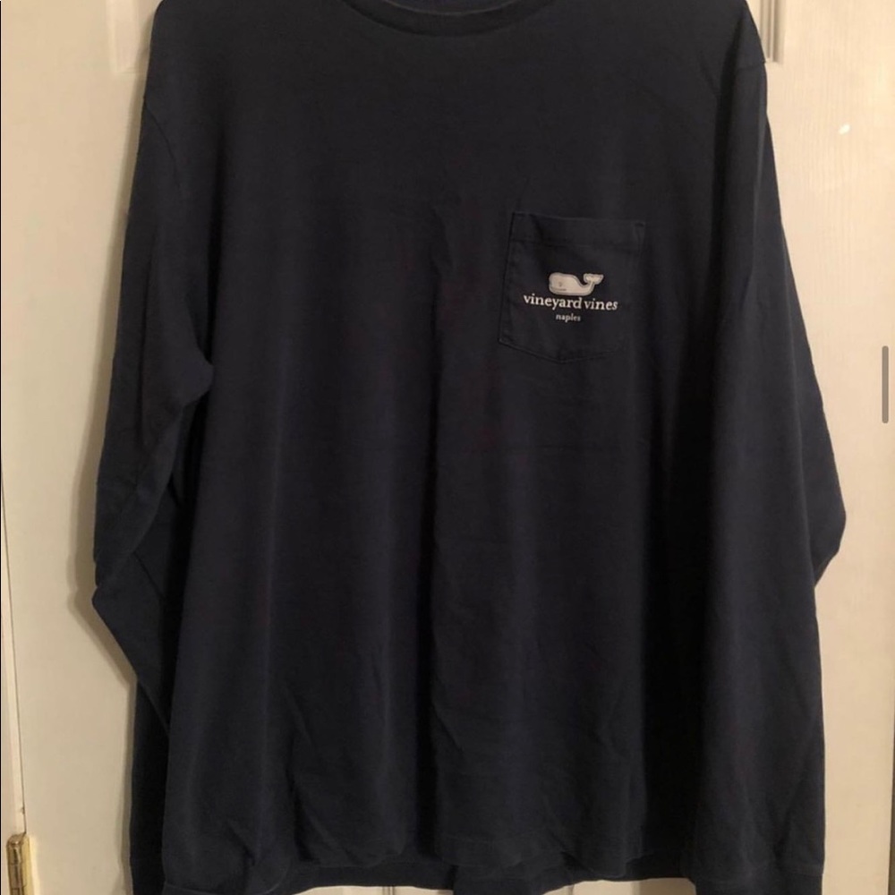 Long Sleeve Navy Blue Vineyard Vines Shirt (new)